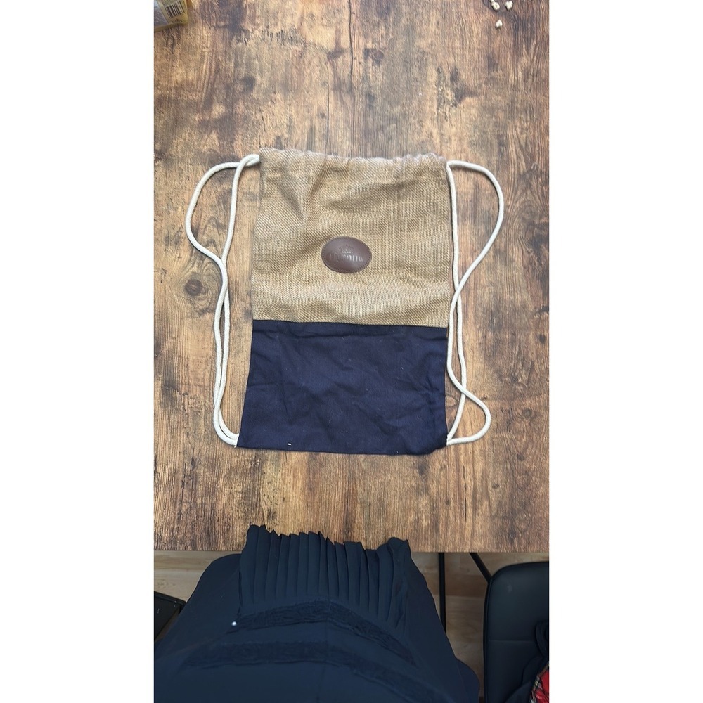 Corona Extra Promotional Burlap & Canvas Drawstring Backpack #28